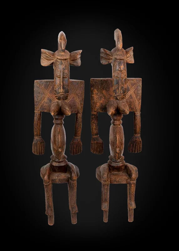 Twins Senufo statue, 20th century