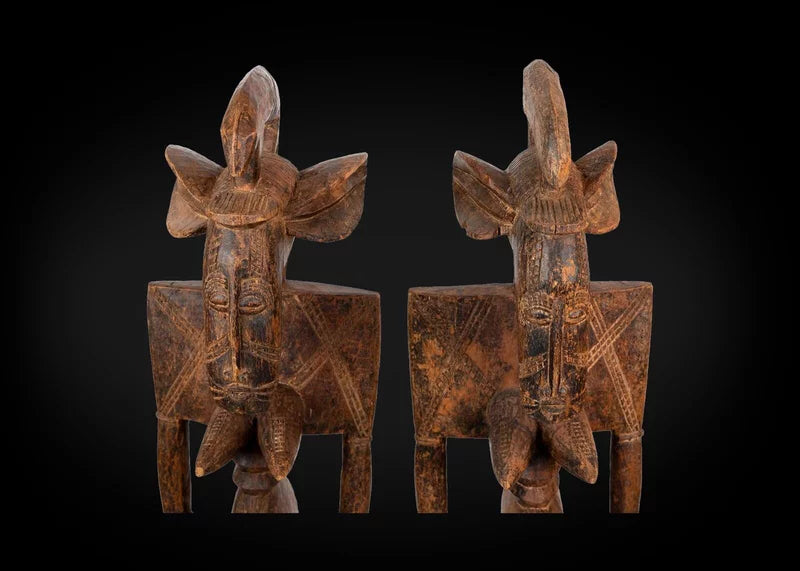 Twins Senufo statue, 20th century