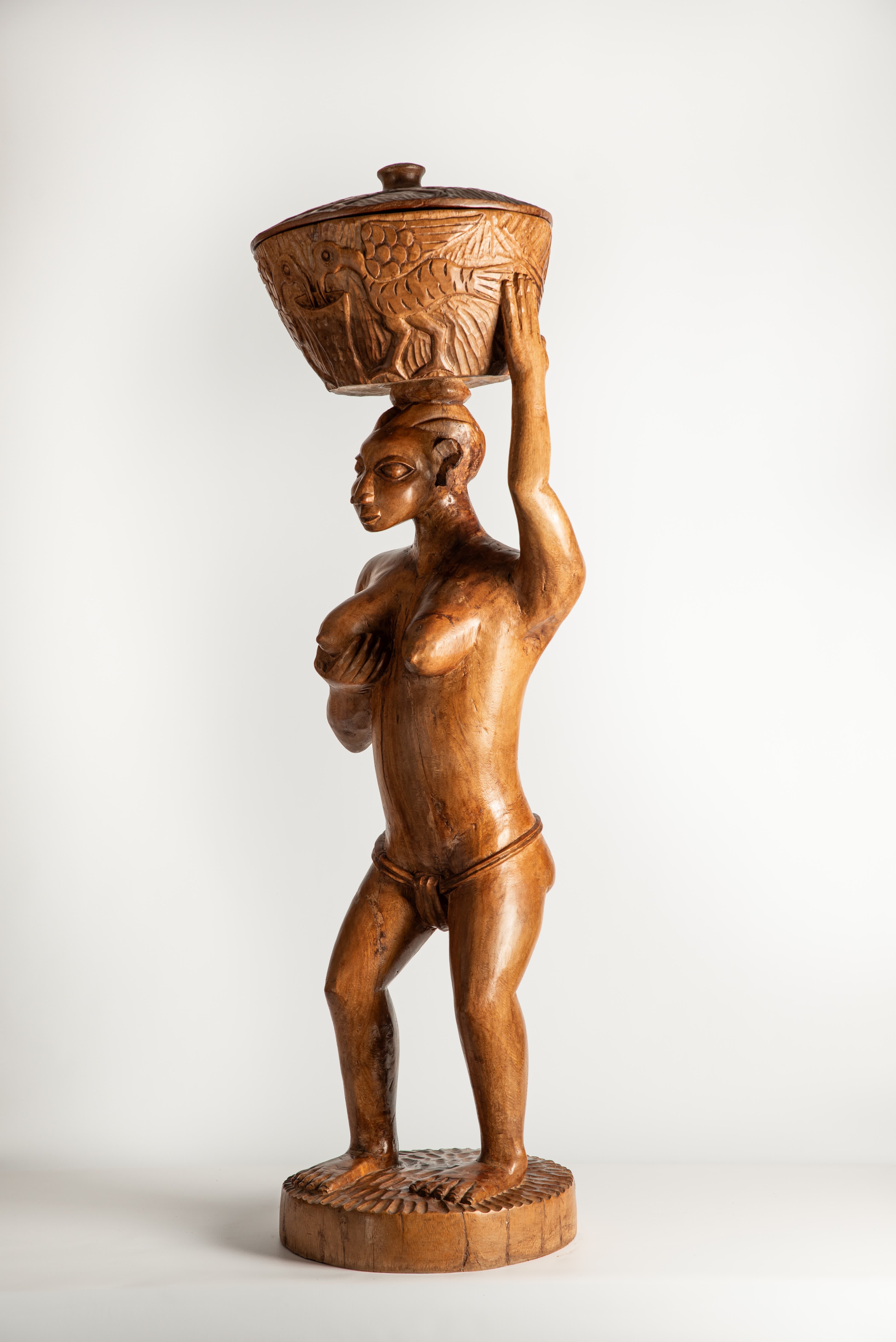 Village woman carried Bowl