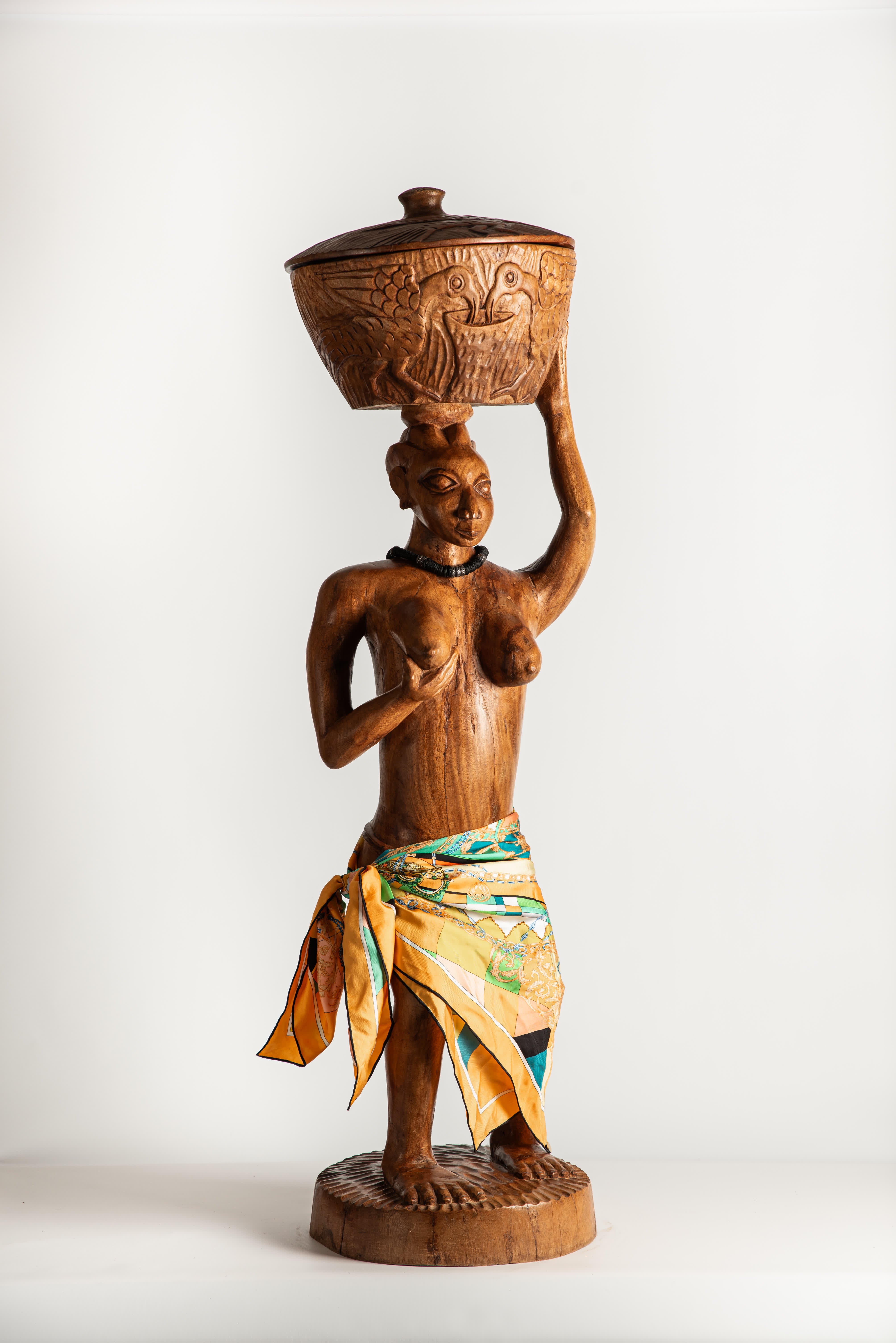 Village woman carried Bowl