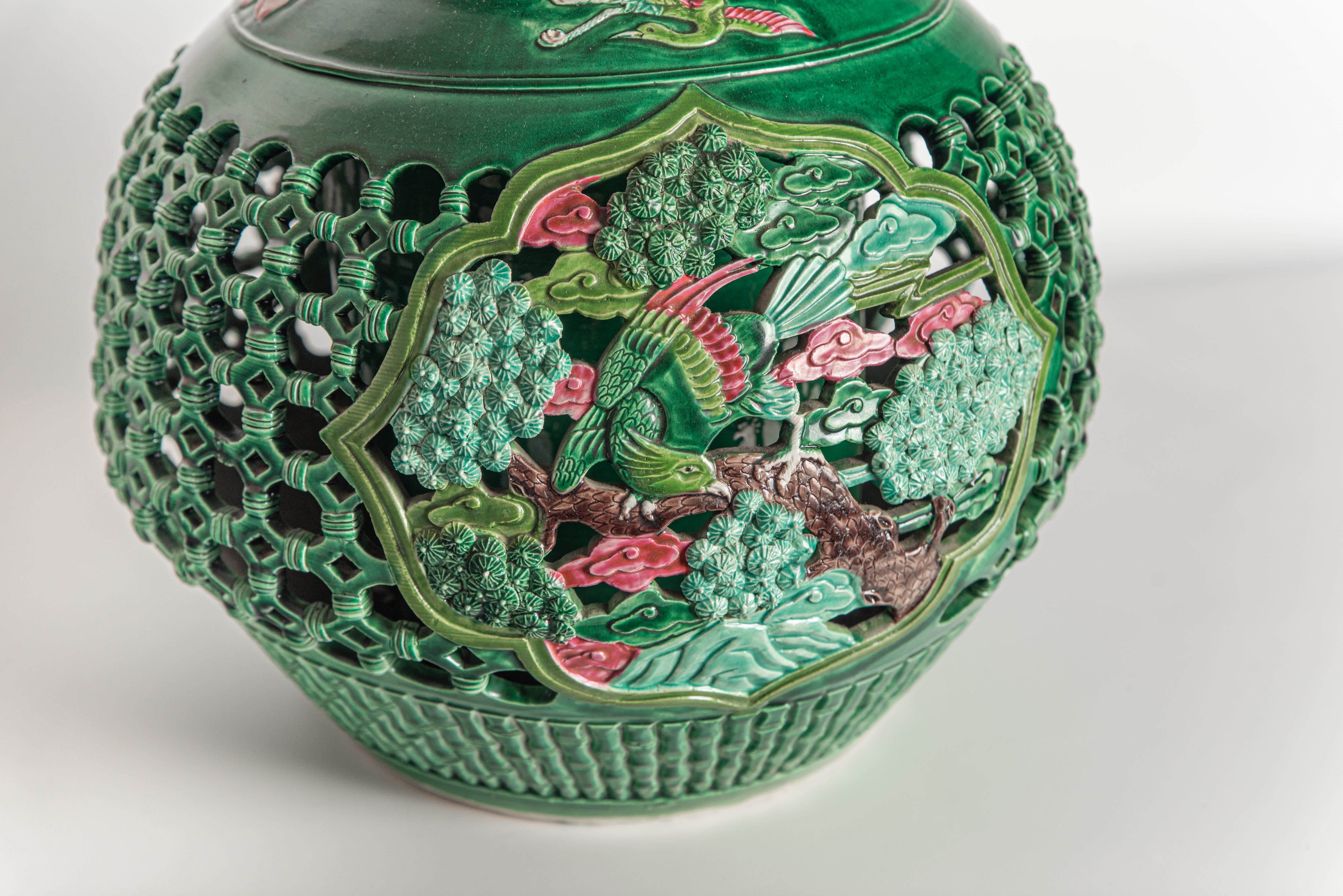 Green Vase - dettaglio ravvicinato