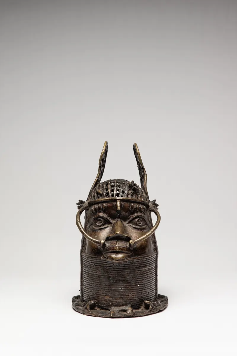 Benin Head with Ceremonial Ornament Representing an Oba