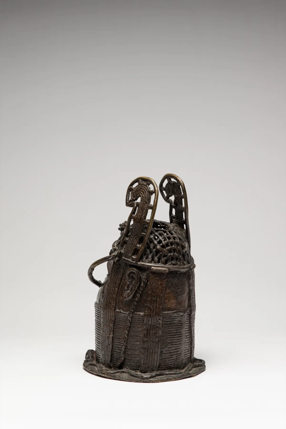 Benin Head with Ceremonial Ornament Representing an Oba, view 4