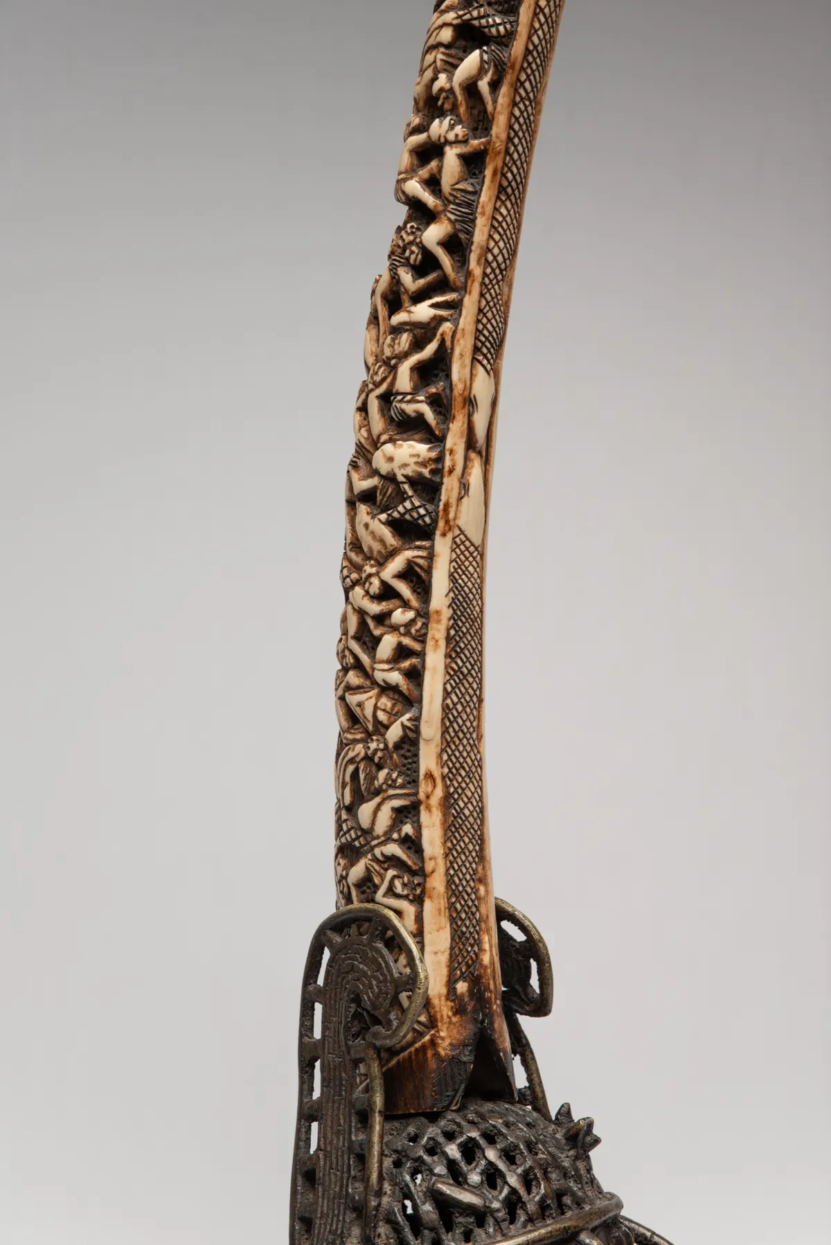 Benin Head with Ceremonial Ornament Representing an Oba, view 6