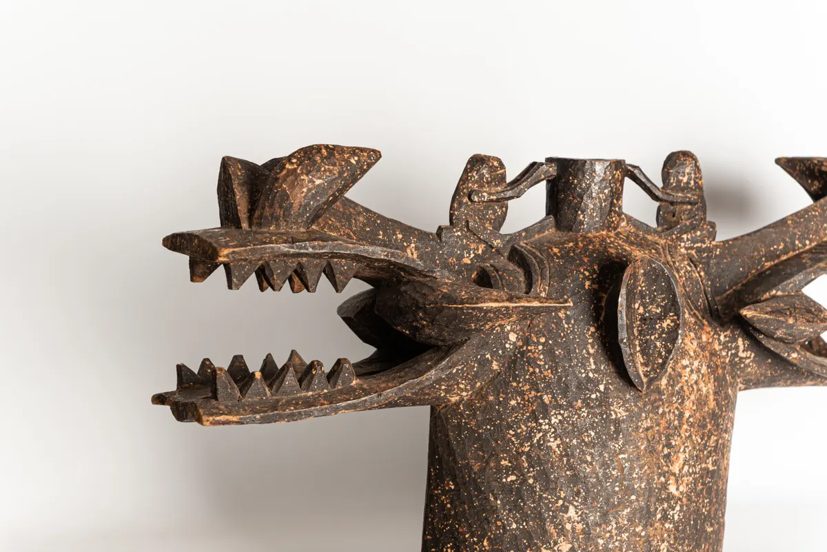 Senufo Wanyugo Helmet Mask, view 2
