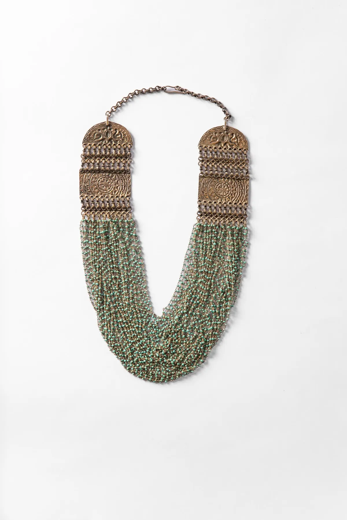 Nepalese Turquoise Necklace, view 2