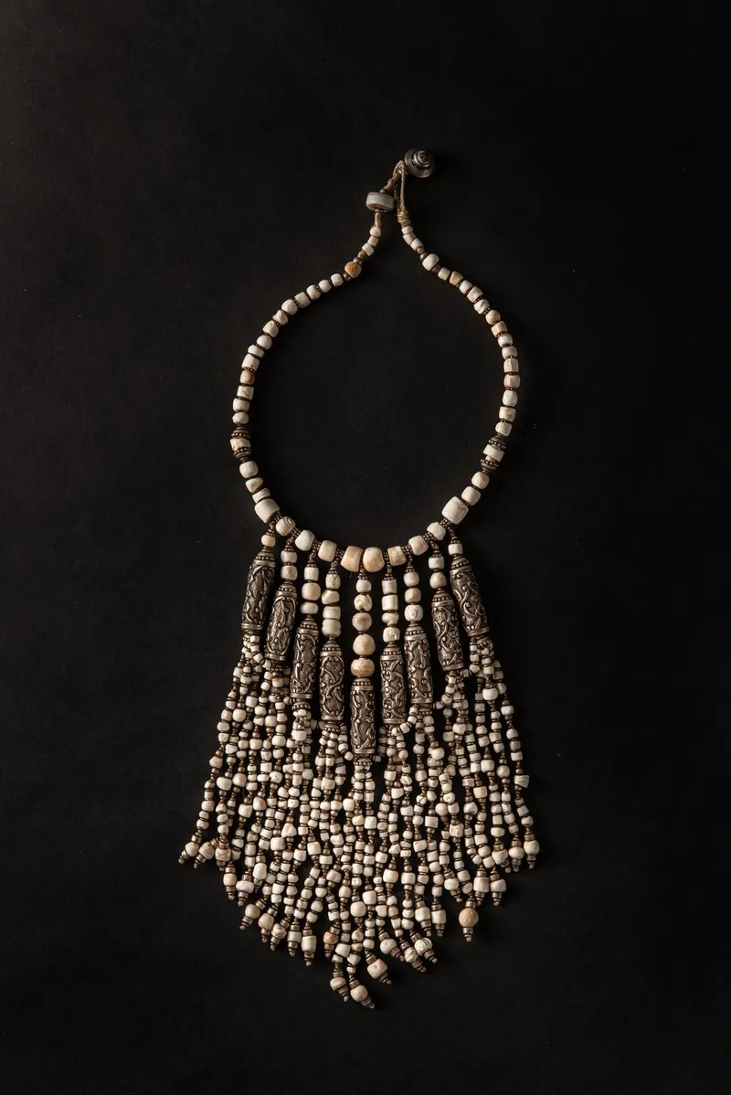 Tibetan Fossil Shell Necklace