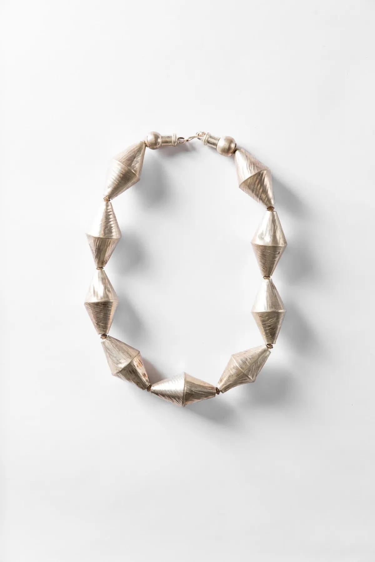 Northern Thai Silver Necklace, view 2