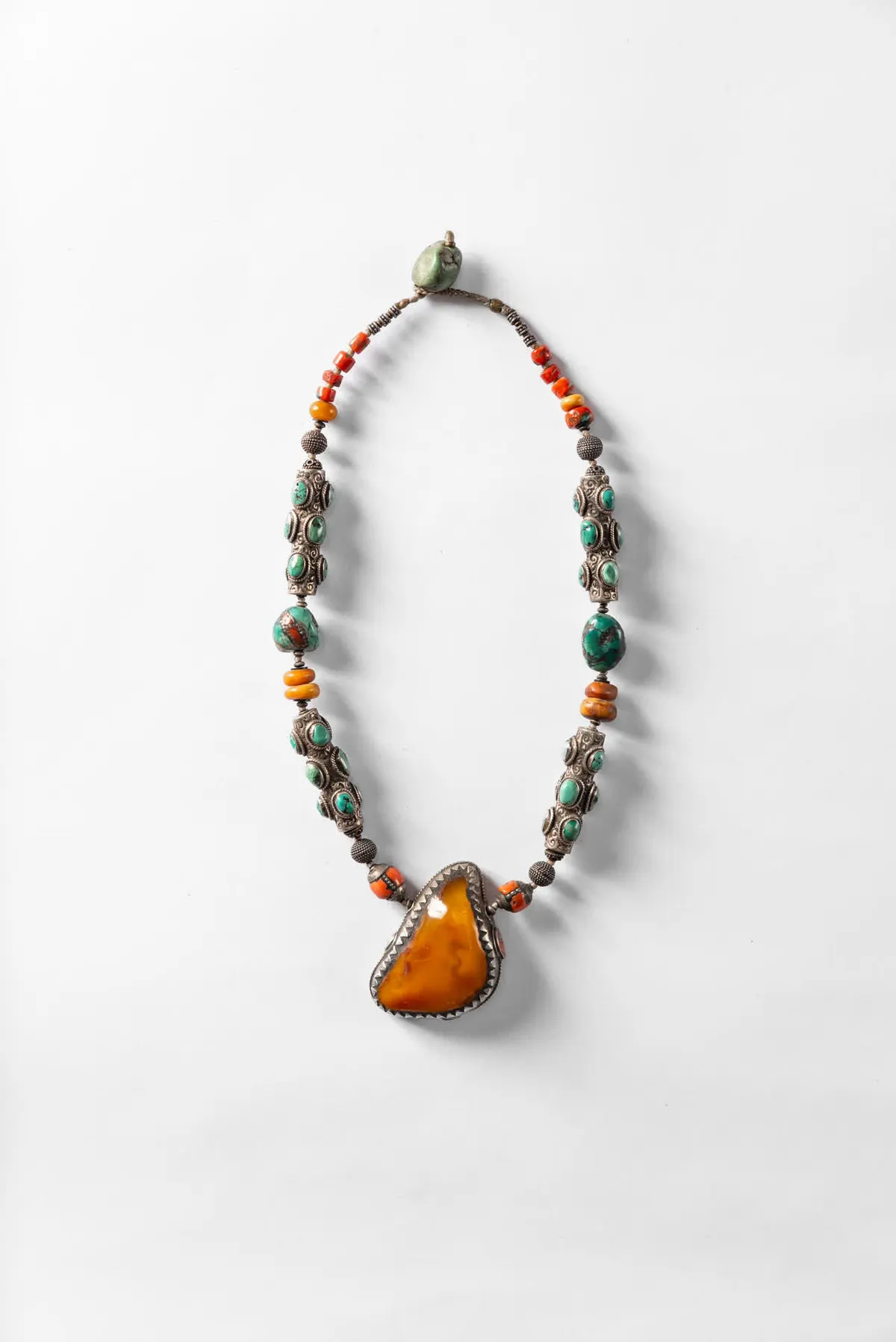 Tibetan Amber Necklace, view 2